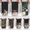Ctue Мемы Чехол для телефона с кошкой для iPhone 16,15,14,13,12,11 Plus,Pro,Max,XR,XS,X,7,8 Plus,SE,Mini,Прозрачный,Силиконовый чехол