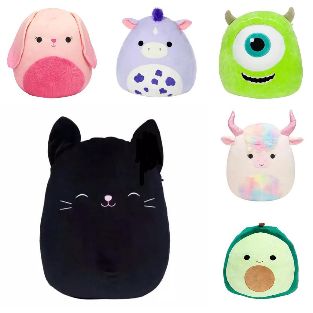 Плюшевая игрушка Squishmallows Кот-Акула Кролик С наполнителем из ПП хлопка Для детей и коллекционеров