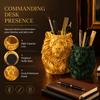 Vivid 3D Printed Pen Stand PLA Desktop Organizer Creative Lion Ornament  Student