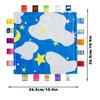 Colorful Baby Security Blanket Soft Touch Plush Damage To Baby Sleep Helper Soothe Towel for Kids Toddlers (No Skin)