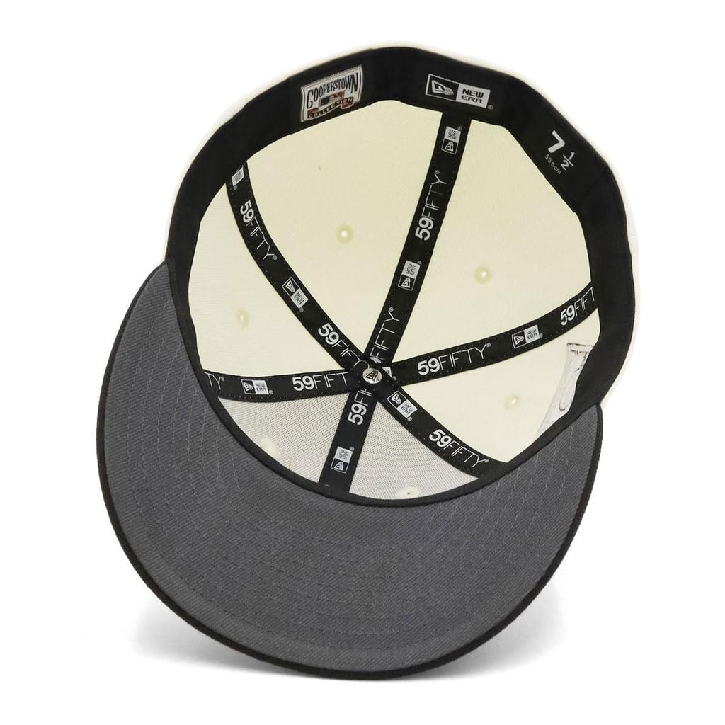 New Era LP 59FIFTY Cap MLB New York Yankees NY White SIDE PATCH ONSPOTZ Exclusive and 59FIFTY Side Patch Low Profile Hat Perfect for Outfits Popular