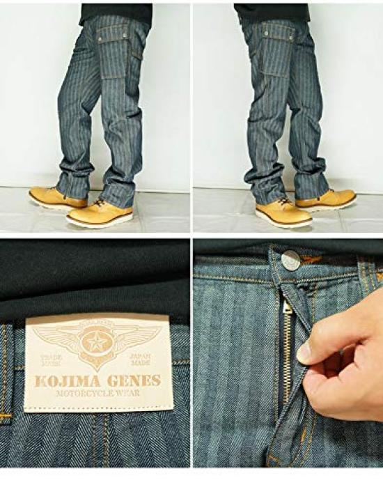 Kojima Jeans 13 унц Джинсы Карго Сделано Брюки, Япония, Мужские, RNB-1127H-Елочка-40