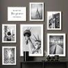 New York Statue Of Liberty Brooklyn Bridge Black White Home Decor Poster And Print Wall Art Canvas Painting Living Room Pictures