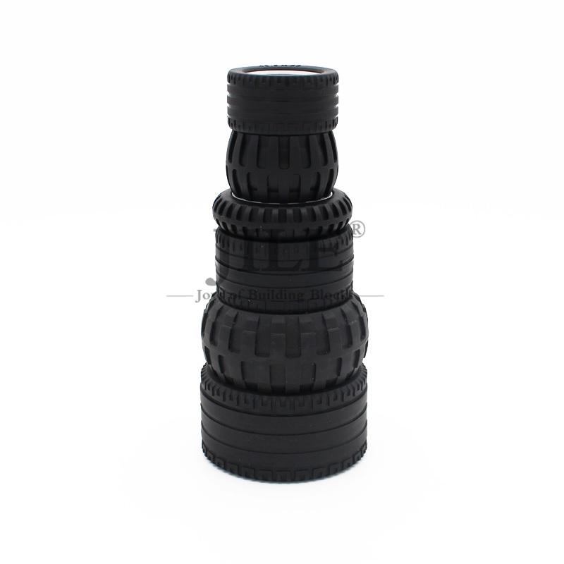 MOC Техническое Колесо с Шиной Ступица DIY Кирпичи Автомобиль Грузовик 44309 70695 15413 Строительные Блоки Совместимые Мотоцикл Гонки Игрушки