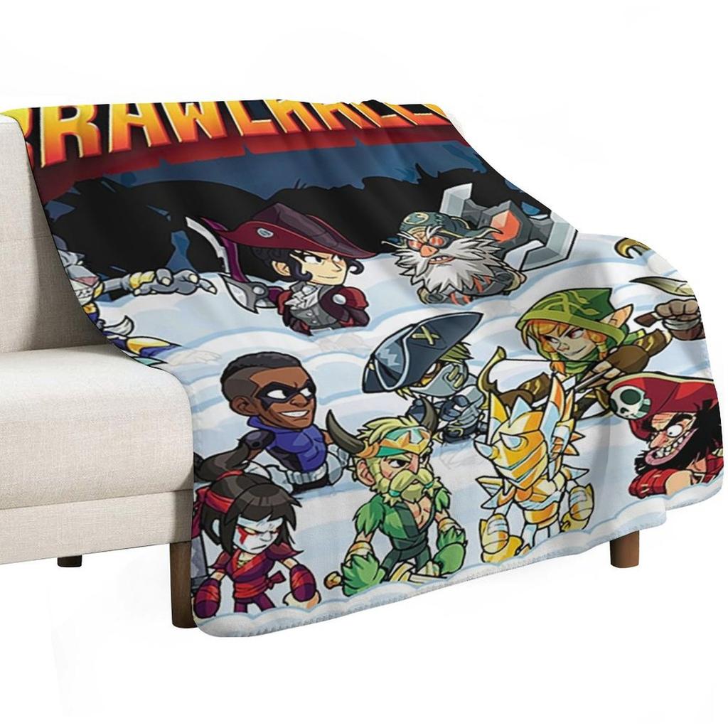 The brawlhalla family Throw Blanket Reusable Durable Soft Blanket for All Seasons