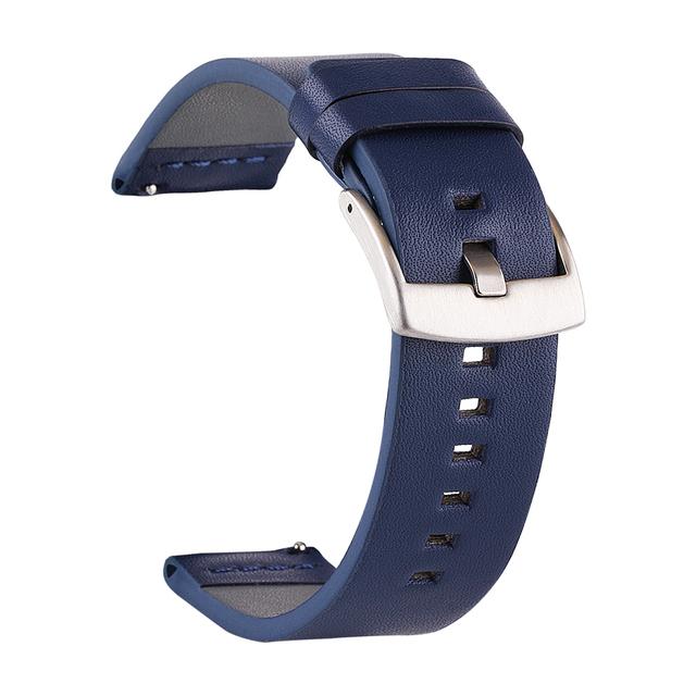 20 22mm Leather Straps For Huawei Watch GT 3 Strap 42mm Amazfit GTS 2 Mini Amazfit Bip Watch Band 18mm 24mm Quick Release