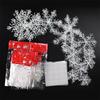 6Pcs White Snowflake Christmas Decoration Snowflake Hanging Xmas Tree Pendant Ornament for Home Decor New Year Party Accessory