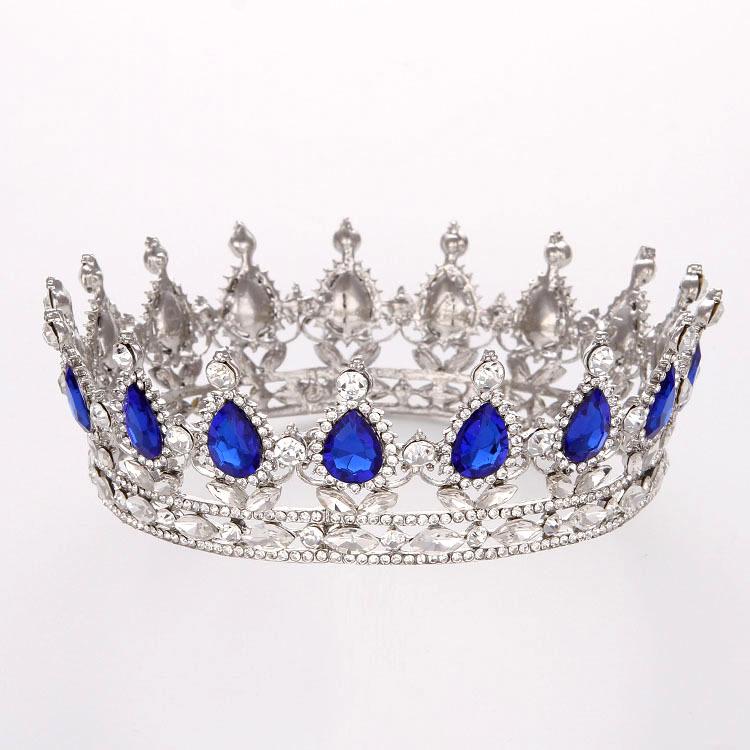 European Retro Baroque Bridal Crown Jewelry - Suitable for Weddings and 18th Birthday Gifts