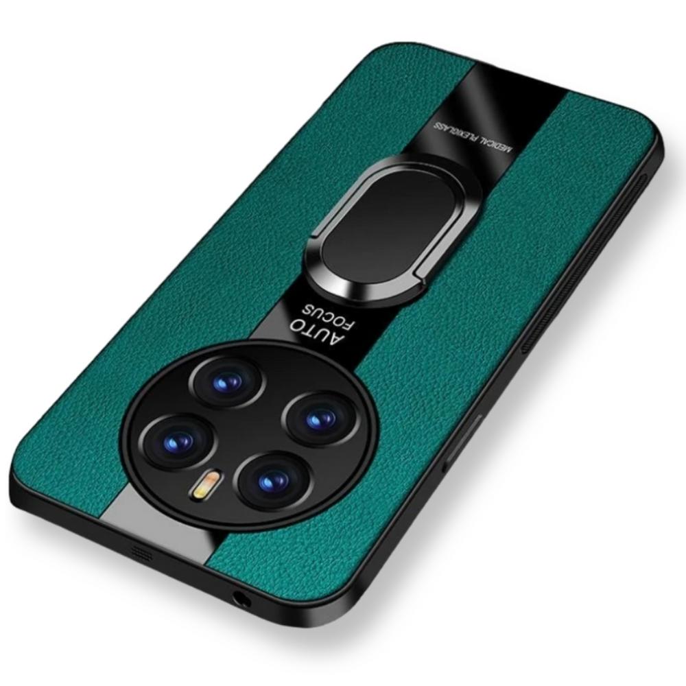 Realme 12 Pro 5G / 12 Pro+ 5G Case, Leather Kickstand Ring, Green
