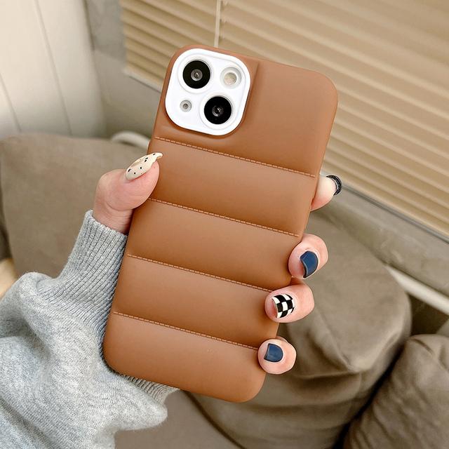 Модный чехол-пуховик для телефона Iphone 14 13 Pro Max 13 Mini 11 12 Xs Max Xr X 7 8 14 Plus, чехол из ТПУ