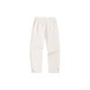 Lifestyle Series Letter High-Waisted Loose Cuff Knitted Sports Pants Women Bottoms Nude-Apricot-White 162418325-1