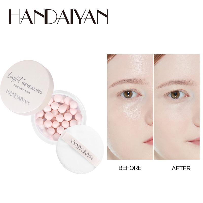 Новая концепция пятицветной фиксирующей пудры Bead Fixing Powder Oil Control Pearl Face Brightening Non-Massive Fixing Powder