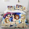 3D K-On Мультяшный Милый Лолита Кавайные Девочки Комплект Постельного Белья С Наволочкой Пододеяльником Мягкий Размер Queen King Постельное Белье Дом