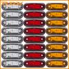 4x/6x/8x/10x LED 12V 24V Car External Side Marker Clearance Tail Light Signal Warning Brake Indicator Trailer Truck Lorry Bus