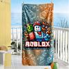 Пляжное полотенце Roblox Мягкое Прочное Быстросохнущее Удобное Легкое Идеально для Путешествий Йоги Кемпинга и Плавания