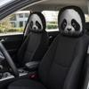 2 шт. Чехол на сиденье автомобиля с принтом страшного лица, Черный протектор подголовника автомобиля, Автоаксессуары для интерьера