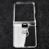 Transparent Dustproof Phone Case with Ring Hinge Shockproof Protect Cover for Samsung Galaxy Z Flip7 FE Flip6 Flip5 Flip4 Flip3