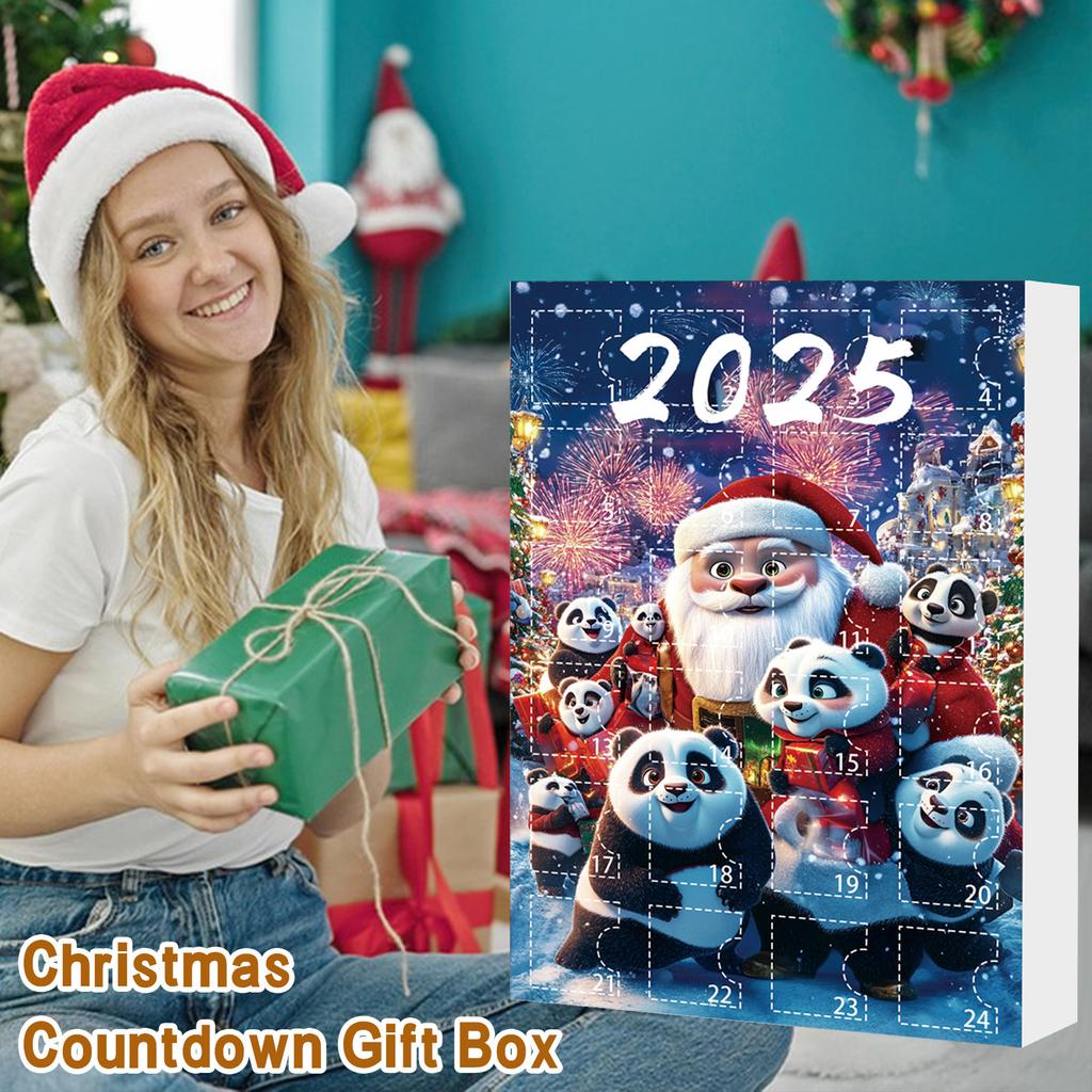 24-дневный рождественский адвент-календарь, календарь обратного отсчета, 2D-подвеска в виде плоского акрилового медведя, подвеска обратного отсчета, милый шарм в виде рождественской елки