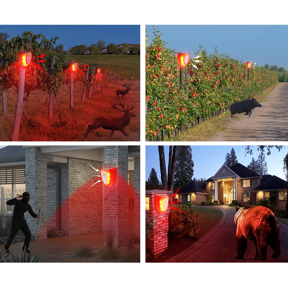 Солнечная стробоскопическая лампа с PIR-датчиком движения, сигнализация с таймером индукции человеческого тела, инфракрасная сигнальная лампа