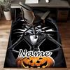 Custom Jack Mat Personalized Name, Polyester Washable Indoor Entryway Rug, Gift for Christmas, Easter, Thanksgiving Day