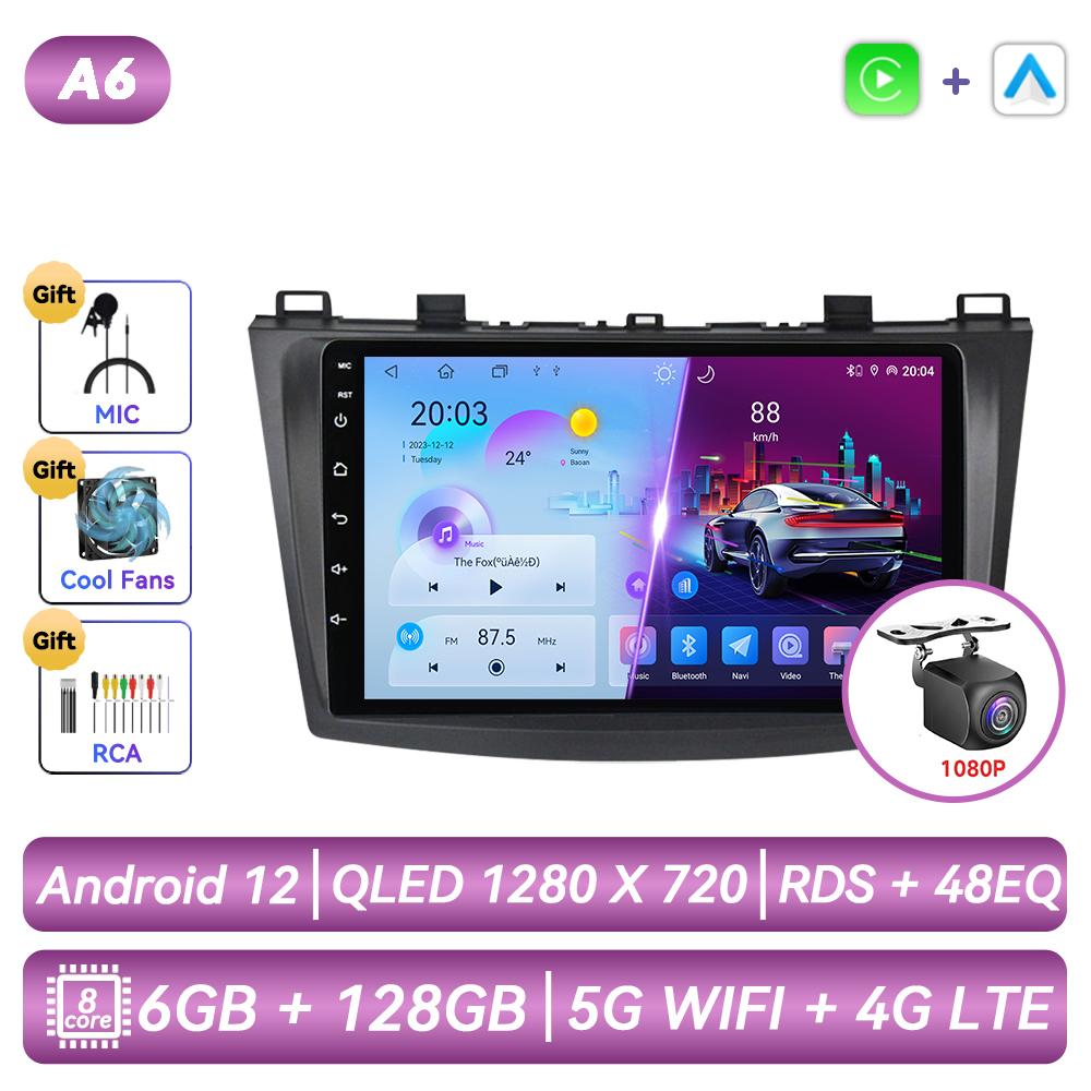 Car Radio For Mazda 3 2010 2011 2012 2013 Android Multimedia Video Player Navigation GPS Carplay Touch Screen Auto Stereo Intelligent Systems