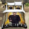 Lucifer Season Bedding Set Boys Girls Twin Queen Size Anime Duvet Cover Pillowcase Bed Kids Adult Fashion Home Textileextile