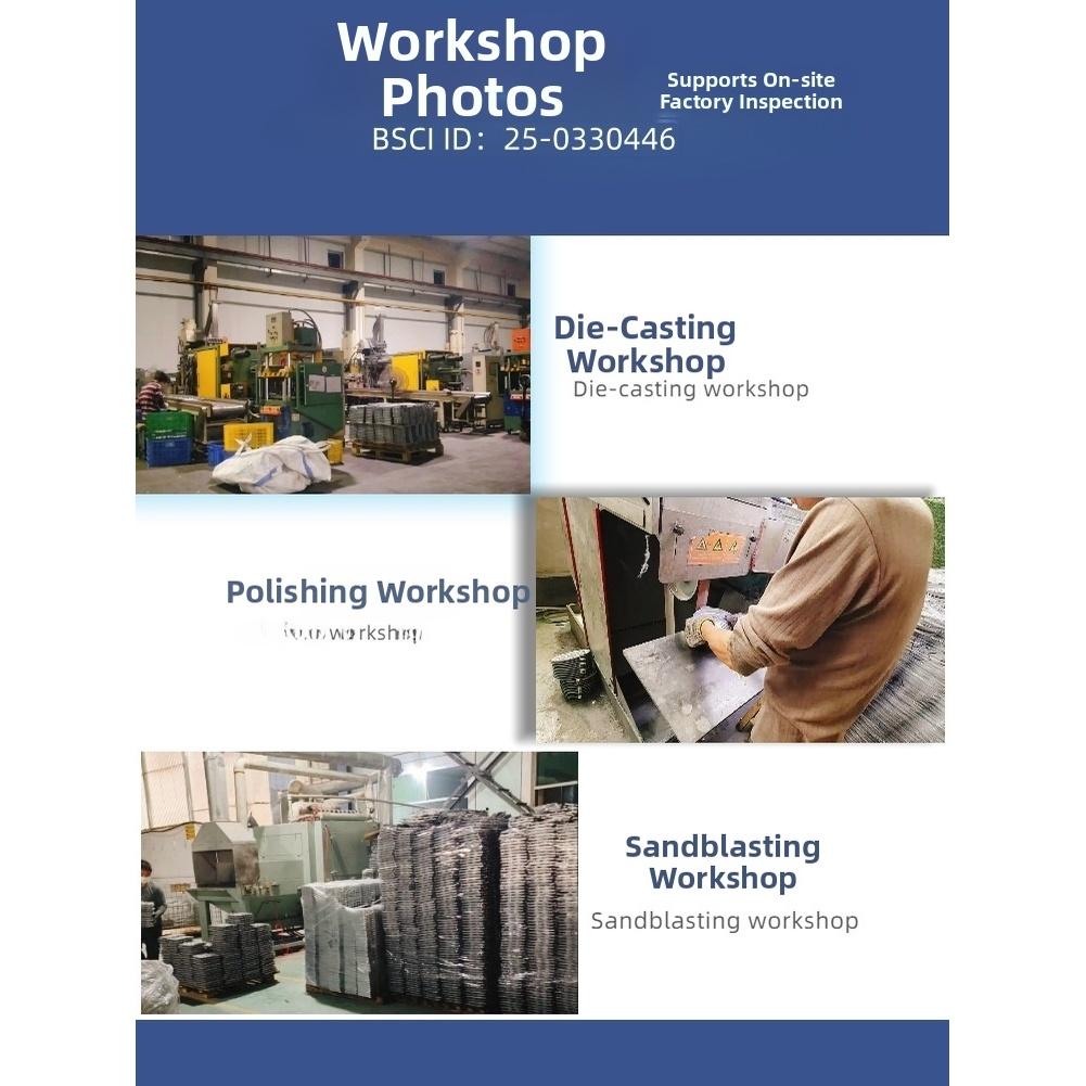 Breakfast Cooking Gray Sandwich Grill Pan Double Sided Aluminum Alloy Non-Stick Coating Lightweight Construction