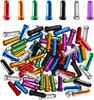 50Pcs Bike Inner Cable End Caps Alloy Road Mountain Bikes Brake Tips Shift Cable End Crimps