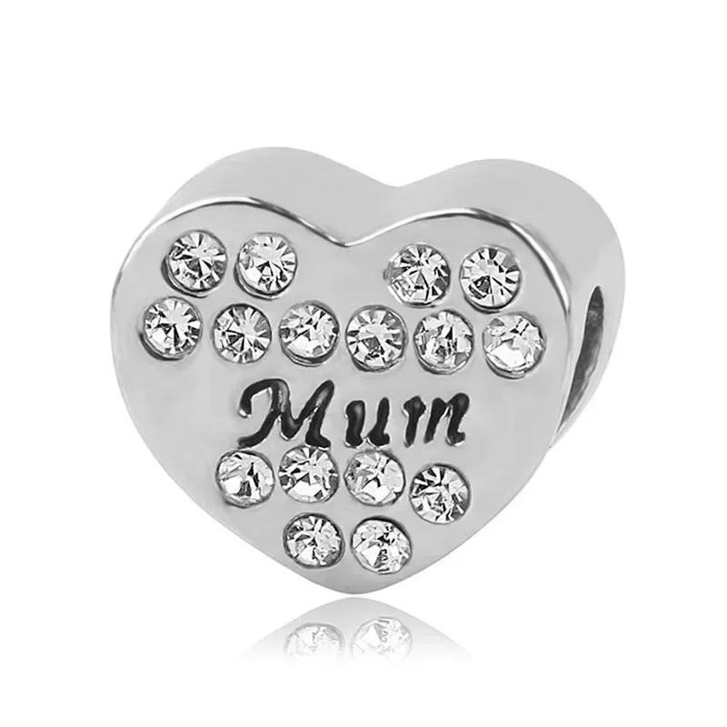 Новые бусины «Любовь, папа, бабушка, мама, сестра, лучшие друзья», подходят для браслета и браслета «сделай сам», для женщин, изготовление ювелирных изделий, Прямая поставка