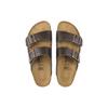 Birkenstock Дышащие удобные сандалии-слайдеры на платформе с металлической пряжкой Унисекс Сандалии Темно-коричневые 0051103