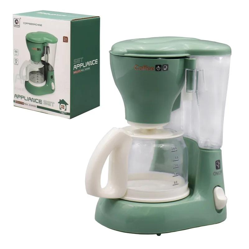 Игрушечная кухонная техника для сюжетно-ролевых игр со звуком и светом, кофеварка, миксер, тостер, блендер, детский кухонный игровой набор, подарки