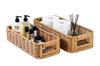 Washable Rattan-Style Resin Storage Baskets, Set of 2