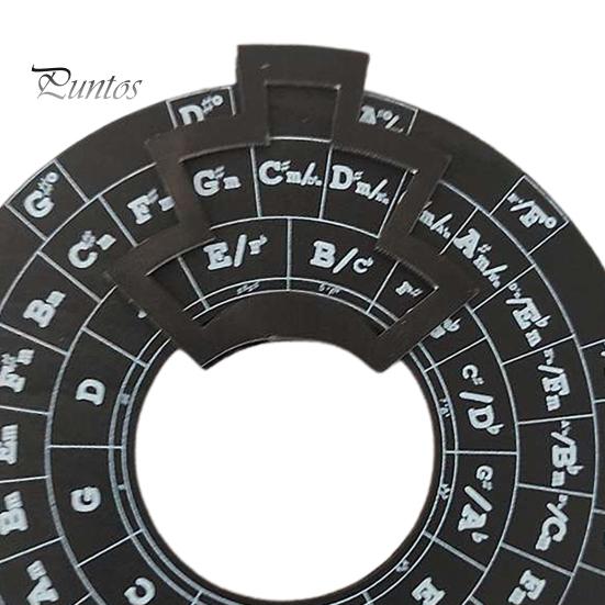 Колесо аккордов для гитары Колесо квинтового круга Портативный инструмент для создания мелодий Простой в использовании инструмент для изучения теории музыки для музыкантов Написание песен