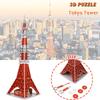 Токийская башня DIY Foam 3D Puzzles World Attraction Building Handmade Сборка Модель Наборы Игрушки для детей
