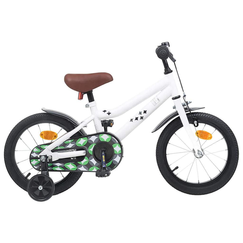 Kids  Bike 16 Inches for Ages 4 6 White