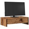 VidaXL Support de moniteur avec tiroirs vieux bois bois d'ingénierie, support d'écran, étagère de moniteur, base de moniteur 854668