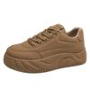 Fashion Women Fashion Platform Sneakers PU Leather Lace Up Running Shoes Woman Thick Soled Comfortable Sports Shoes Casual Board Shoe