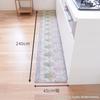 Oka Royal Collection Arts Kitchen Mat, Approx. 45cm x 240cm, Pink (Non-Slip, Washable, Nordic Style)
