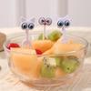 8Pcs Cute Cat Eye Fruit Fork Creative Animal Fruit Sticks Mini Cartoon Bento Children'S Decoration Home
