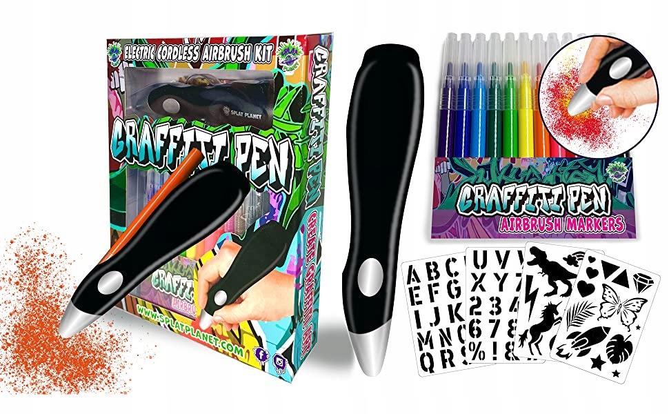 Graffiti Markers for Airbrush/Fabric - Graffiti Pen 12 Pcs
