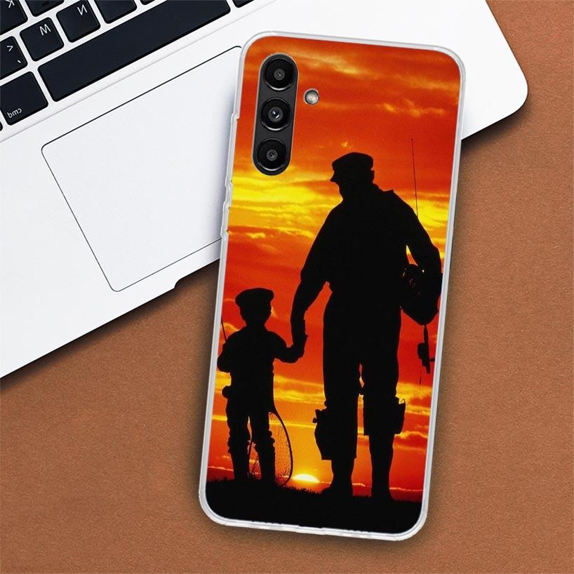 Чехол для телефона «Человек с охотой и рыбалкой» для Samsung Galaxy A55 A54 A53 A52 A15 A14 A13 A12 A35 A34 A33 A32 A25 A24 A23 A22 A04S A03S A02S