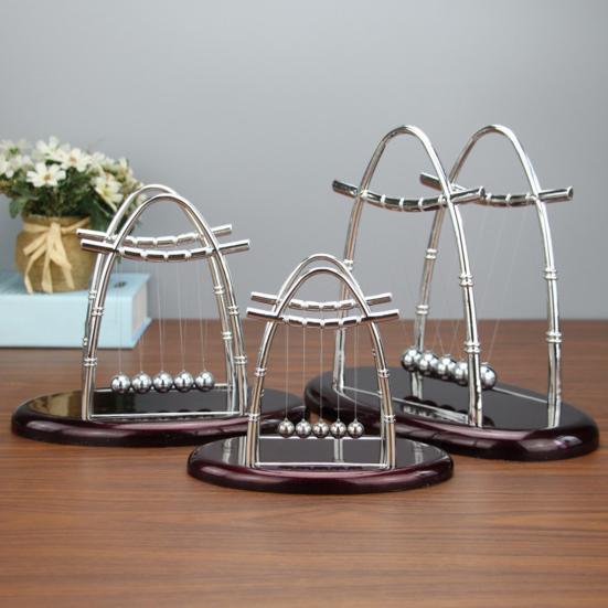Newtons Cradle Classic Balance Balls 5 маятниковых шаров Physics Perpetual Motion Настольные игрушки для офиса Bumper Ball Decorations