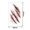 30PCS Temporary Scar Tattoos Stickers Realistic Bloody Wound Scab Horror Body Face Decals Prank Props for Halloween Cosplay