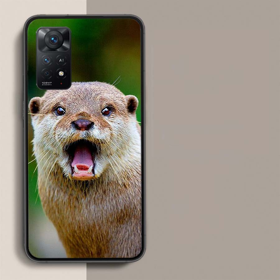Милый Выдра, Которая Любит Чистую Еду Чехол Для Телефона Для Xiaomi Redmi Note 12 Pro Plus 5G 12S 11 11E 11T Pro 10 9 8 7 11S 10S 4G 9T 8T 9