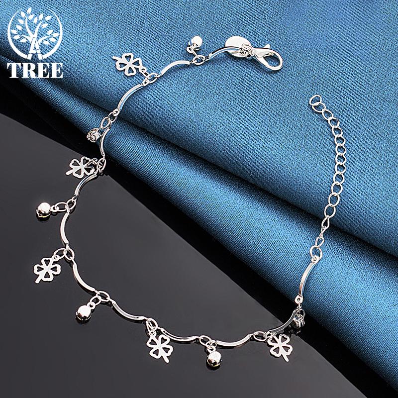 Ювелирные изделия из стерлингового серебра 925 пробы с цирконием AAA и клевером