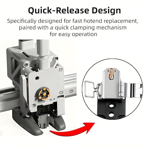 A1 Mini A1 quick change head Type 300 ℃ ceramic heating assembly kit including insulating base clip thermistor 3D printer accessories Silver