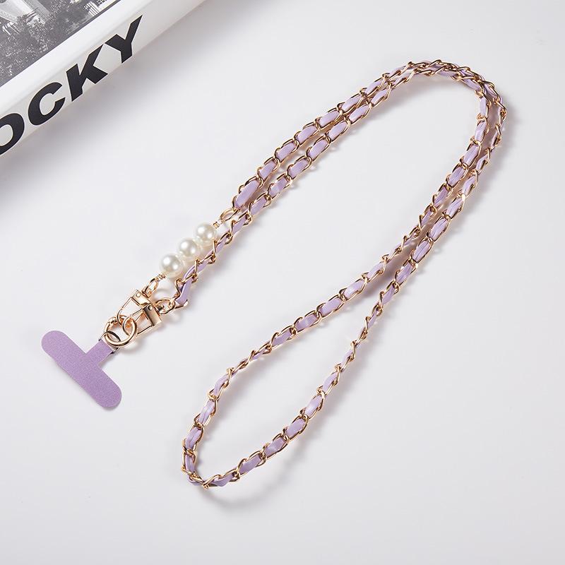 Metal Phone Chain Crossbody Short Phone Strap Lanyard