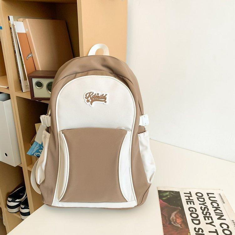 Женский рюкзак в спортивном стиле, школьный рюкзак, контрастный цвет, студенческий рюкзак