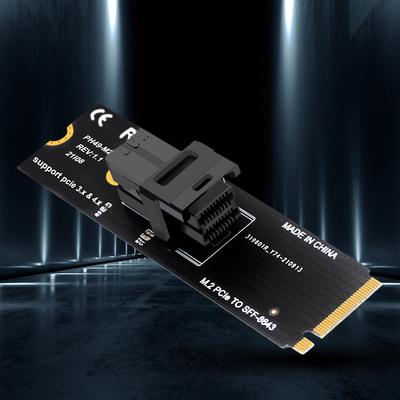 Карта расширения M.2 NVME на U.2, M-key PCIe x4 на SFF-8643, 64 ГТ/с, высокоскоростная стабильная передача для настольного компьютера