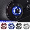 Car Rearview Mirror Knob Trim Cover Rotary Control Switch Decoration Aluminum Alloy Rings Adjustment For MG MG6 ZS GT Roewe i6/ei6/i6plus/RX5
